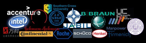 Logos of past clients Accenture Intel UVP training “unique value proposition”